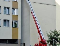 The home is moved into position