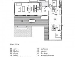 The Blanco River House - Floor Plan