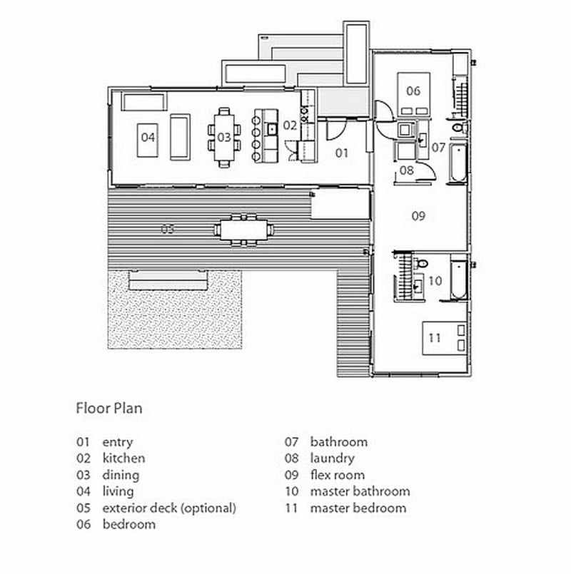 The Blanco River House - Floor Plan