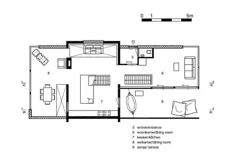 Railway House Santpoort - Floor Plan