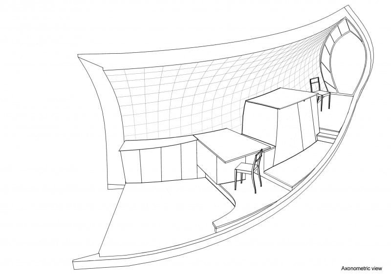 Hus-1 - Axonometric View