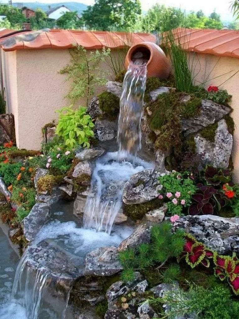 A water feature can add calm and serenity to your outdoor space or garden.