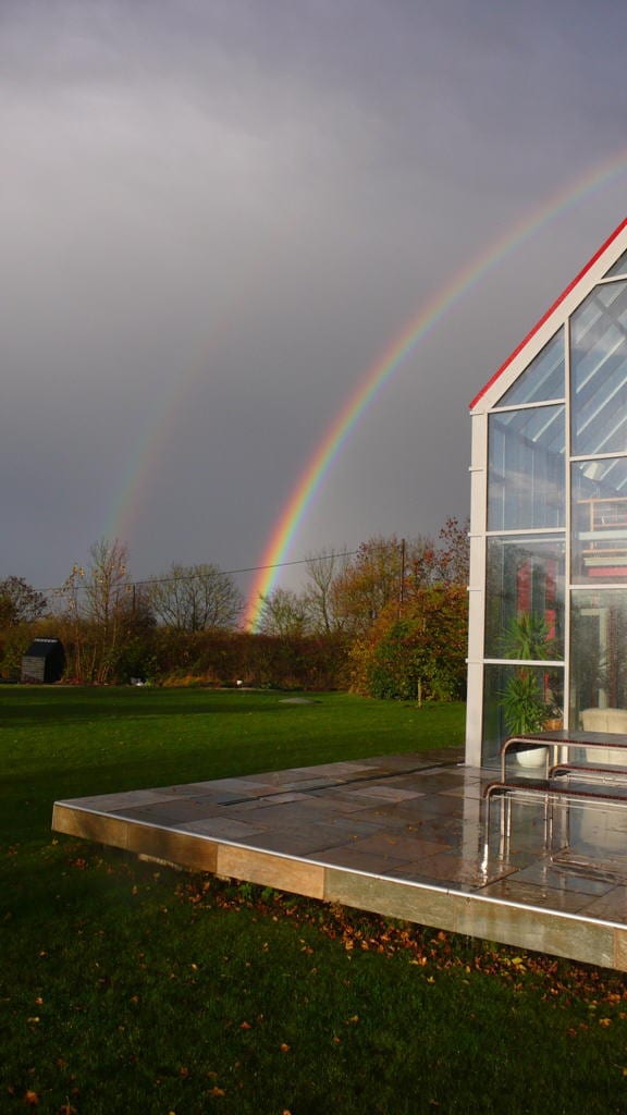 The Sliding House - rainbow house?