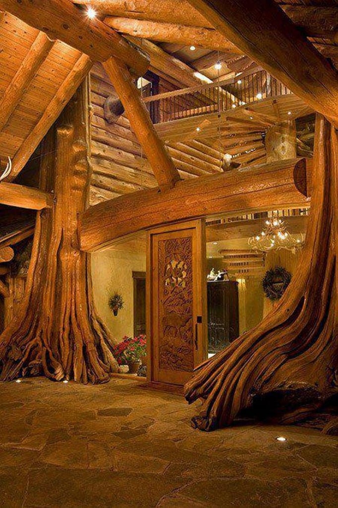 Amazing Log Home - Entry