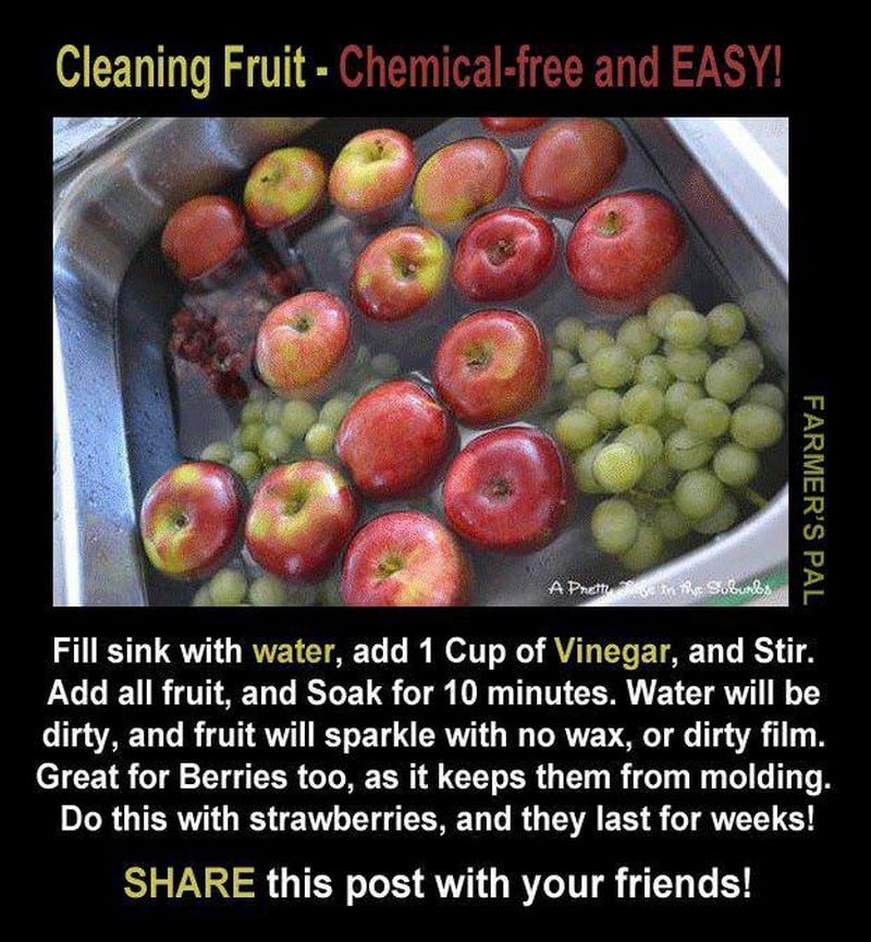 If you're worried about the chemical residue on your fruit, or just how many hands may have touched it before it entered your house, this tip may be of use.