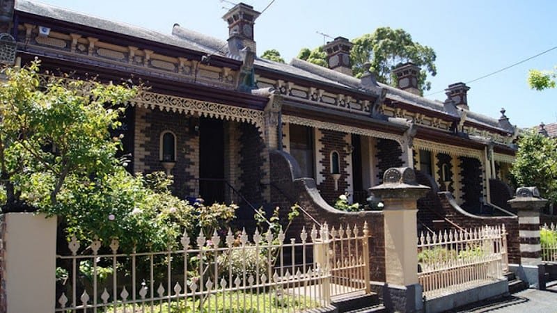 Melbourne Terrace Homes - not much more than a façade.