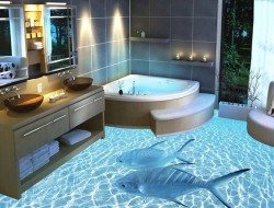 3D bathroom - Photoshopped but wouldn't it be wonderful?
