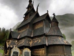 This is the Borgund Stave Church in Norway.  It's pretty unusual, don't you think?