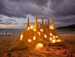 Well - we've featured homes of all shapes and all sizes and made out of just about anything imaginable. But we haven't featured a home made out of sand... until now :-)