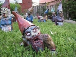 It would appear that even the humble garden gnome cannot escape the zombie plague!  Do you want some in your garden?