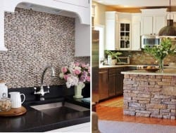Here are two kitchen ideas using dry stone wall principles.  Do you like them, prefer one more than the other or are neither of the ideas really your taste?  Let us know your thoughts.