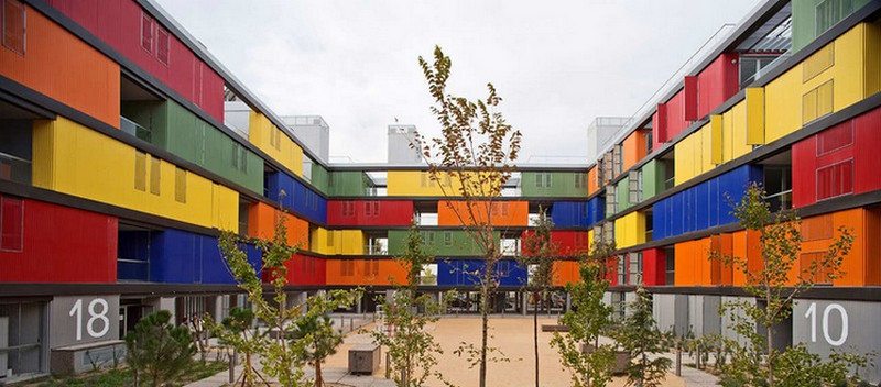 Public housing in Madrid, Spain