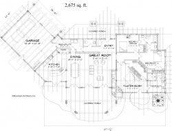The floor-plan on which the home is based