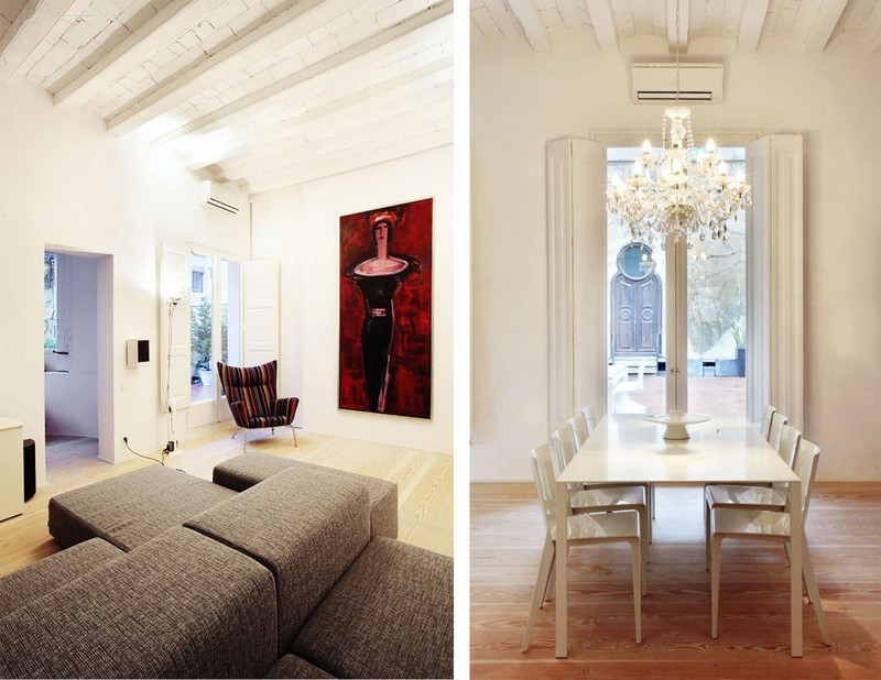 A 500-Year old cloister becomes an apartment In Barcelona Spain