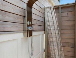 The First Container Home in the Hamptons - Outdoor Shower