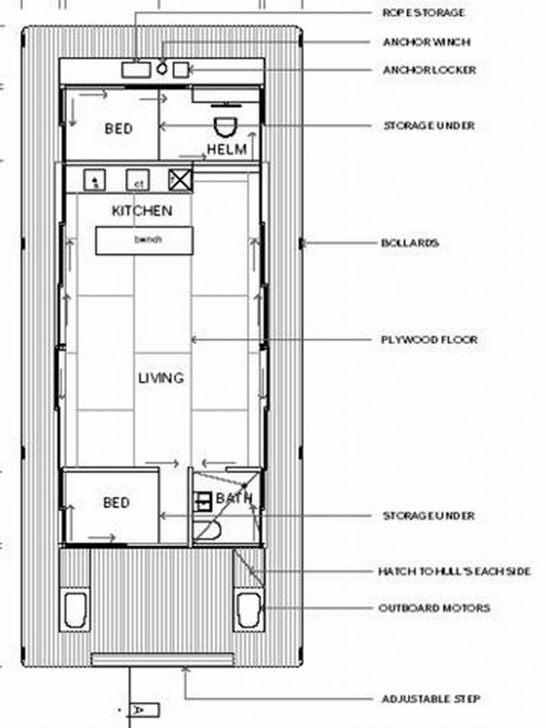 Arkiboat Houseboats - Plan 5