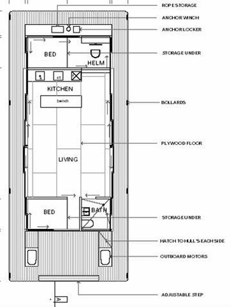 Arkiboat Houseboats - Plan 5
