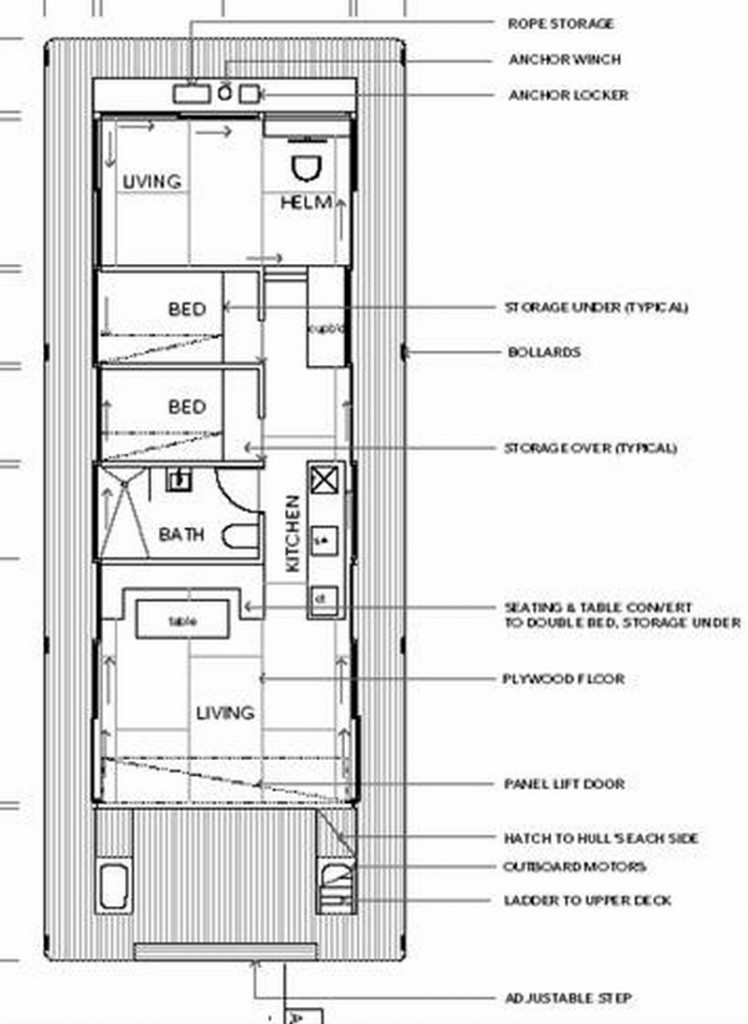 Arkiboat Houseboats - Plan 7