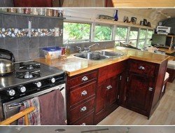 Eliza Brownhome's converted bus