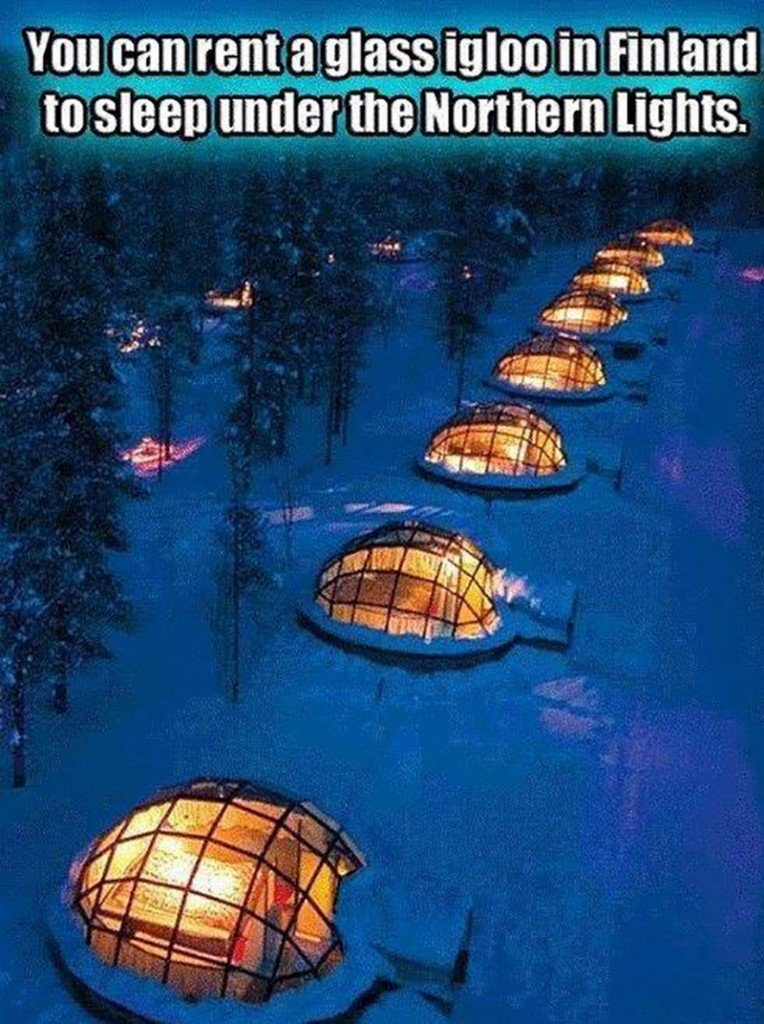 Sleep under the northern lights!