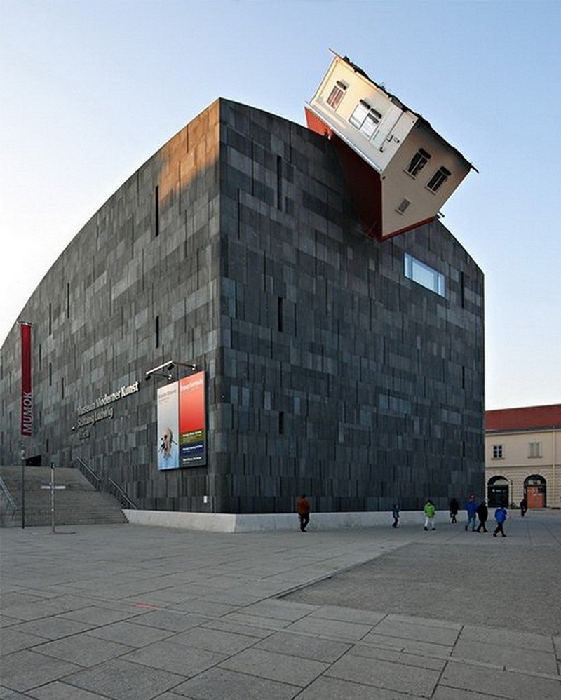 House Attack by Erwin Wurm - Viena, Austria