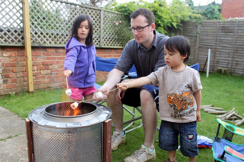 Home Made Fire Pit: Up-cycled Washing Machine!
