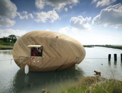 Floating Egg-Shaped Office - Hampshire, UK