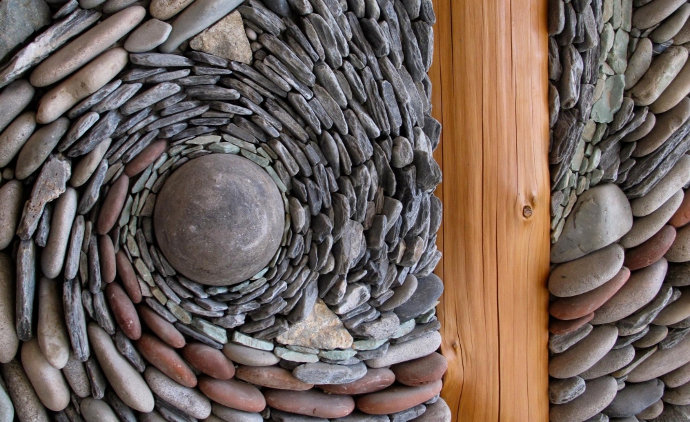 Log cabin wall - detail