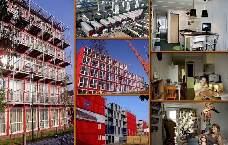 Keetwonen is in Amsterdam. It's the largest container city in the world. It's just another example of how containers can provide low cost housing - in this instance for students.