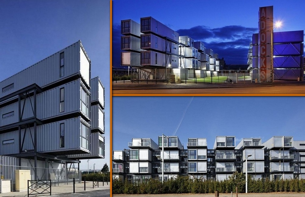 Paris Student Accomodation - 100 x 40ft containers