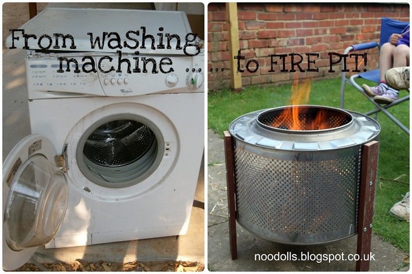 Home Made Fire Pit: Up-cycled Washing Machine!