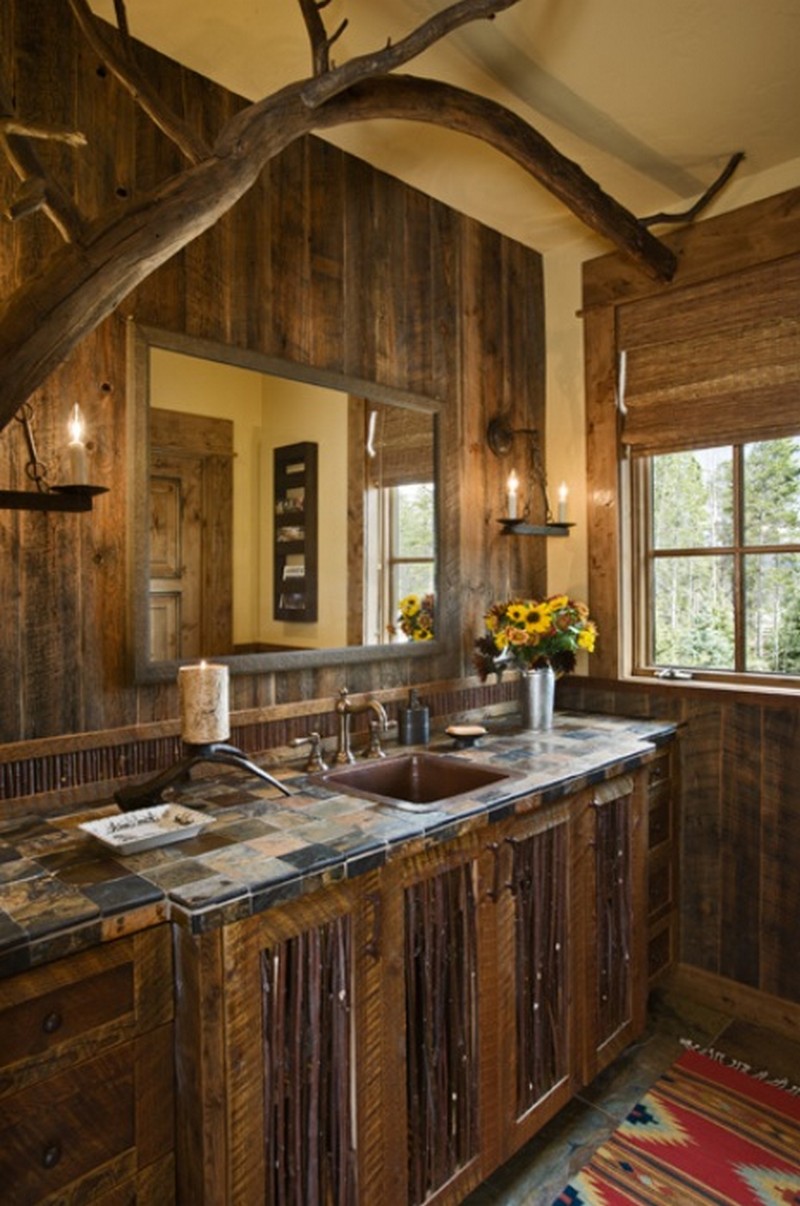 Rustic Bathroom - Andesite Residence