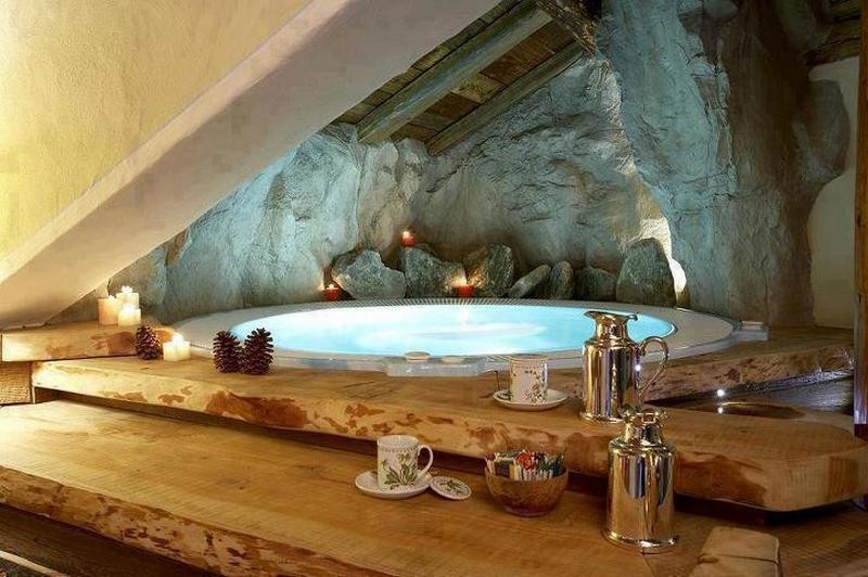 Inspirational Bathrooms with Fireplaces - Materialicious