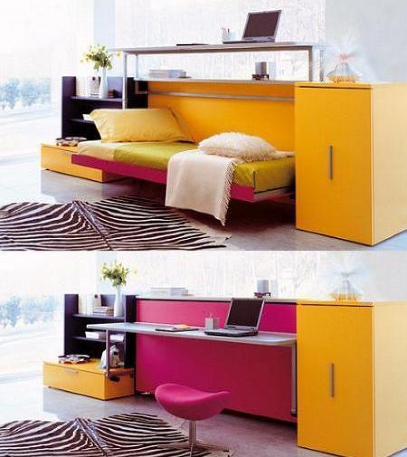 Cabrio In Folding Bed - Desk for Small Space Living