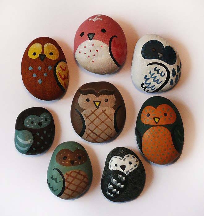 Aren’t these a hoot? It’s amazing what you can do with a bit of imagination and a few stones.