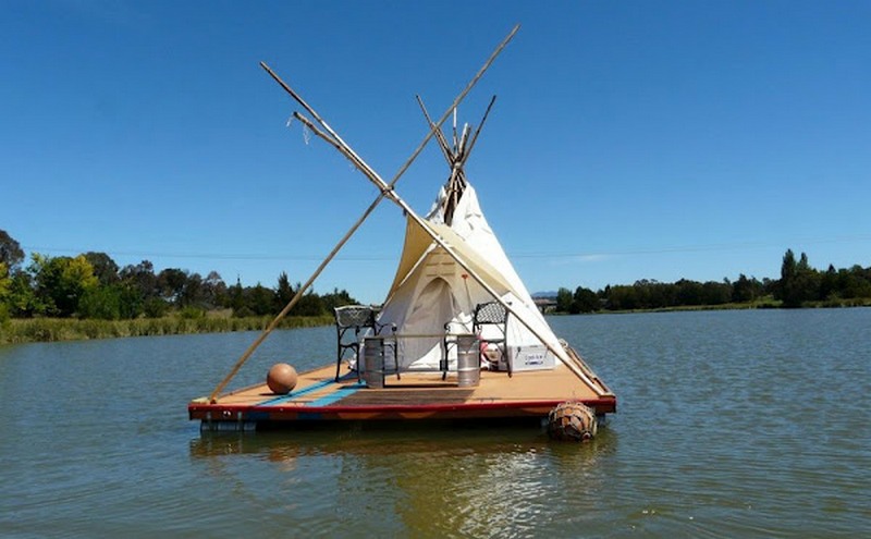 William’s Floating Teepee by William Woodbridge -  Teepee, China