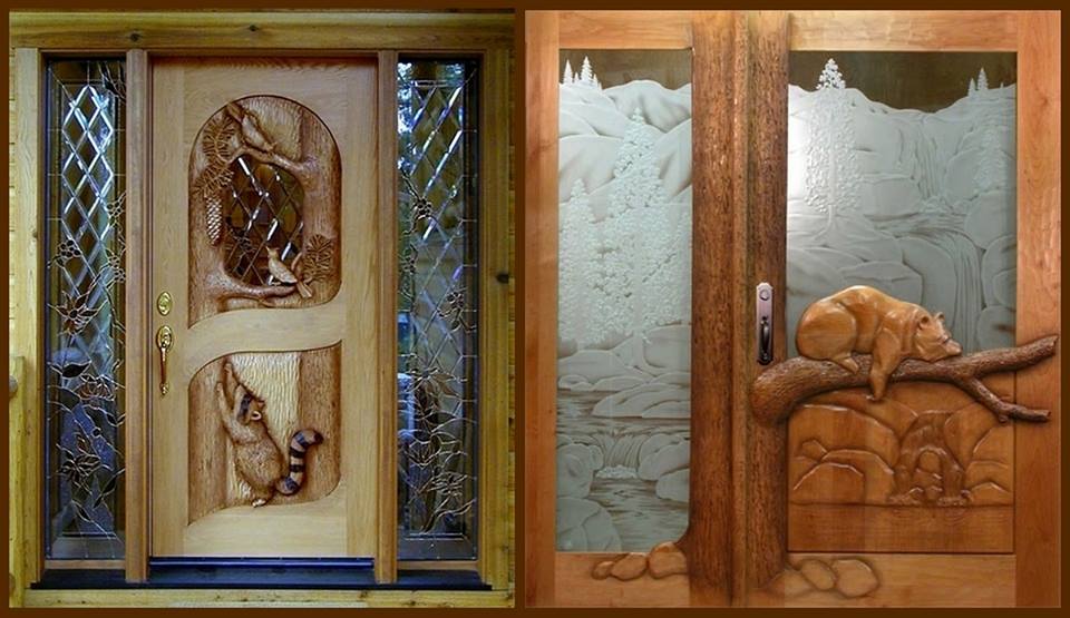 Let's play! Imagine either of these entry doors by Ron Ramsey was on your house. What sort of house would it be? Describe it for us.