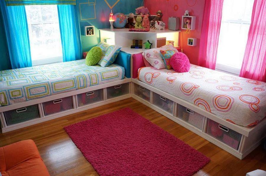 How cool is this bed with storage for kids?