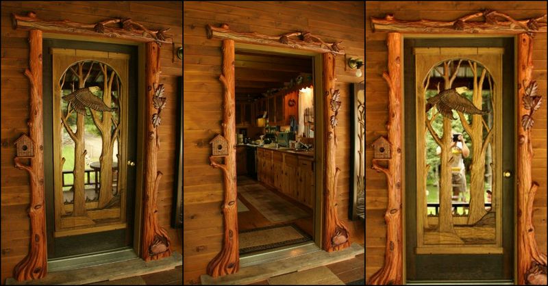 Hand Carved Door Frame