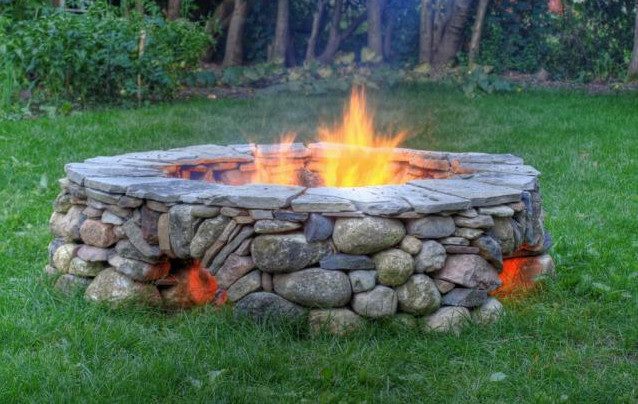 The Ring of Fire! This is built using the dry-stack method meaning that there is no mortar. Where do you rate this on a scale of 1 to 10. We give it an definite 12.5!!!