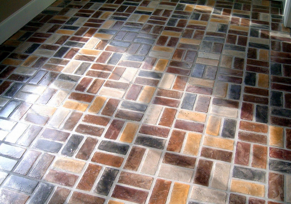 Kitchen Brick Floor Old Chicago Basketweave by Portstone