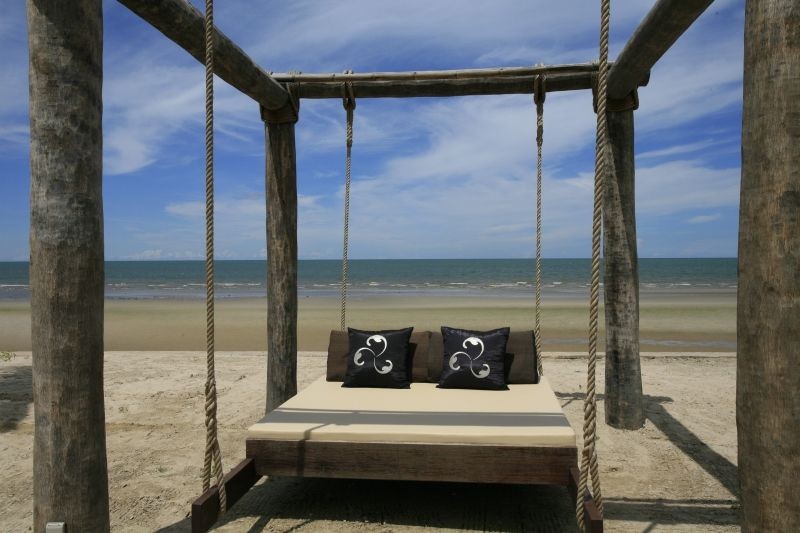 Swing Bed in the Beach