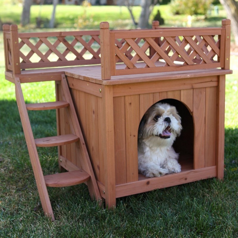 Dog House with Viewing Deck - on special now at http://amzn.to/1akqbEh