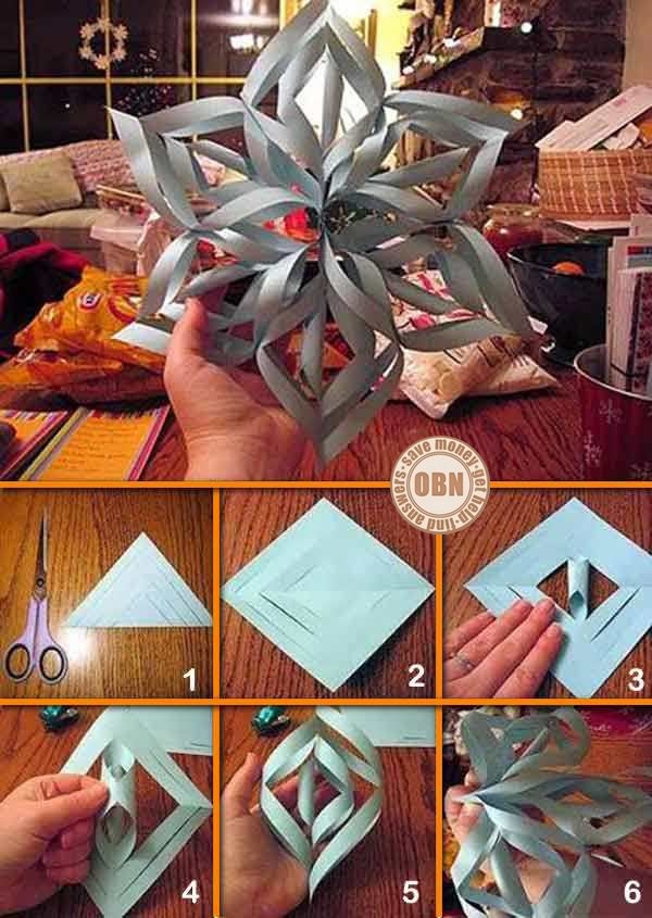 DIY Paper Snow Flakes
