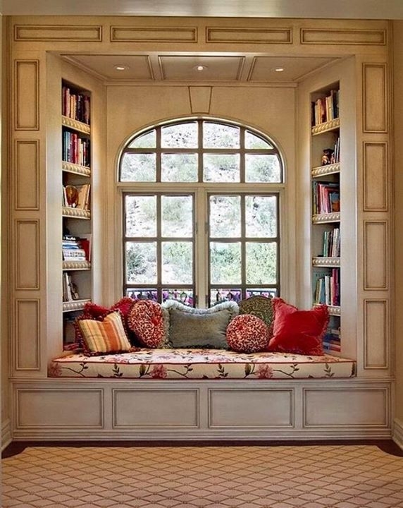 Here’s a great personal retreat for book lovers! What would you change to make this space yours?