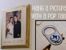 Here’s a simple idea for hanging pictures ;)