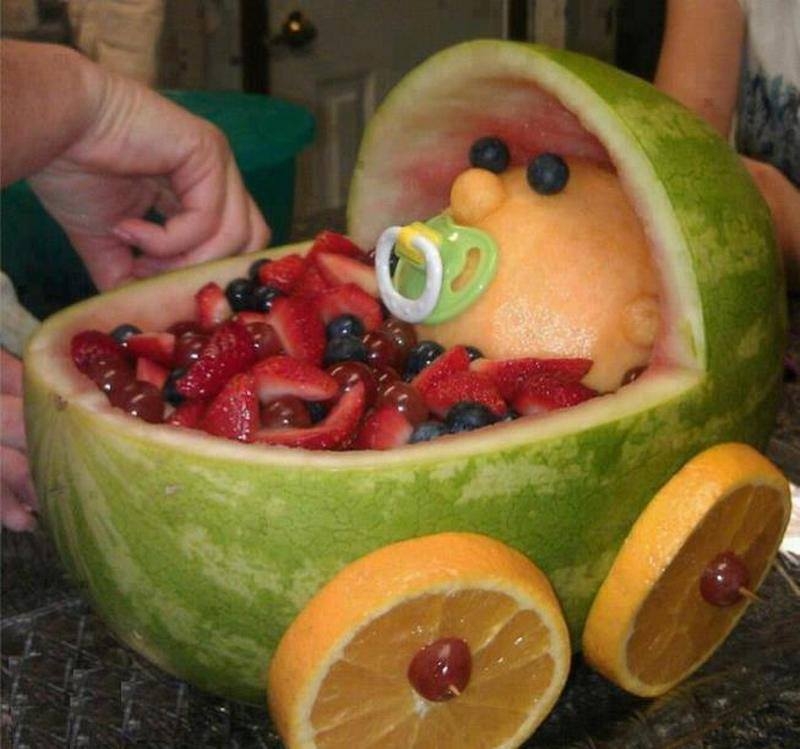 Watermelon baby! Instructions are in our 'Food Ideas' album ;)