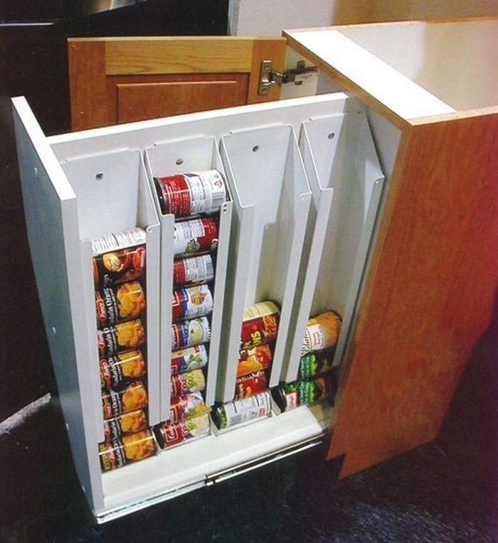 Canned food storage behind the pantry door : r/BeginnerWoodWorking