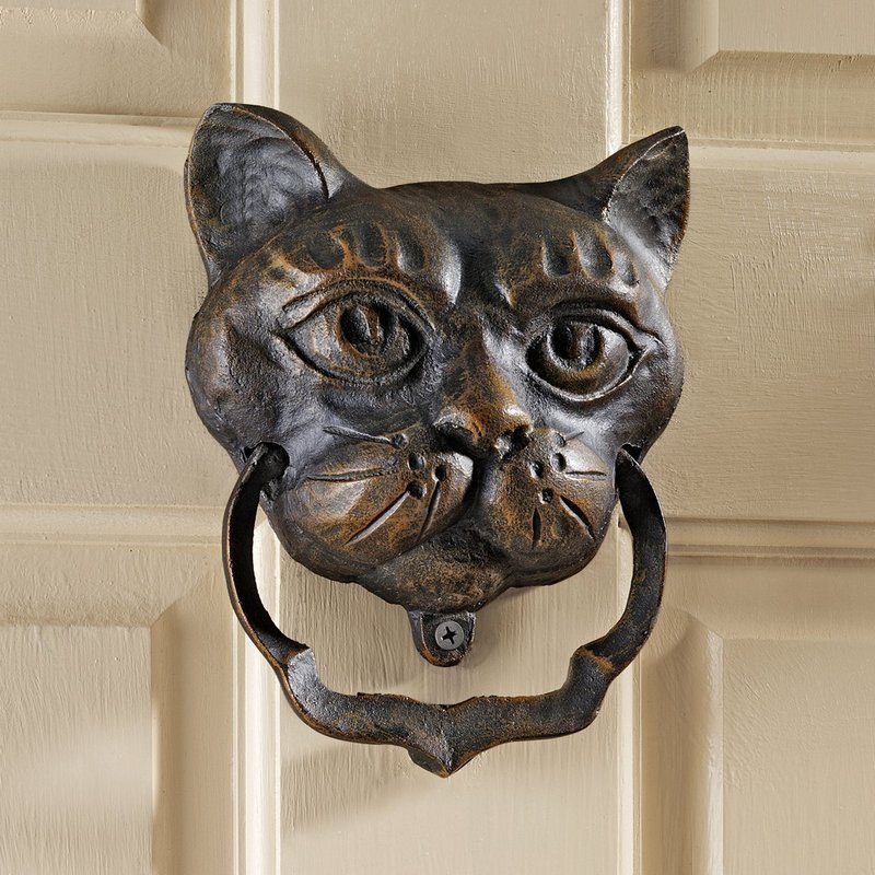 Cat Head Door Knocker