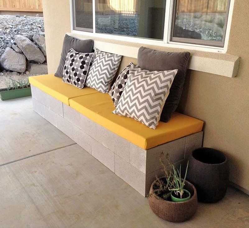 Diy Cinder Block Outdoor Bench The Owner Builder Network